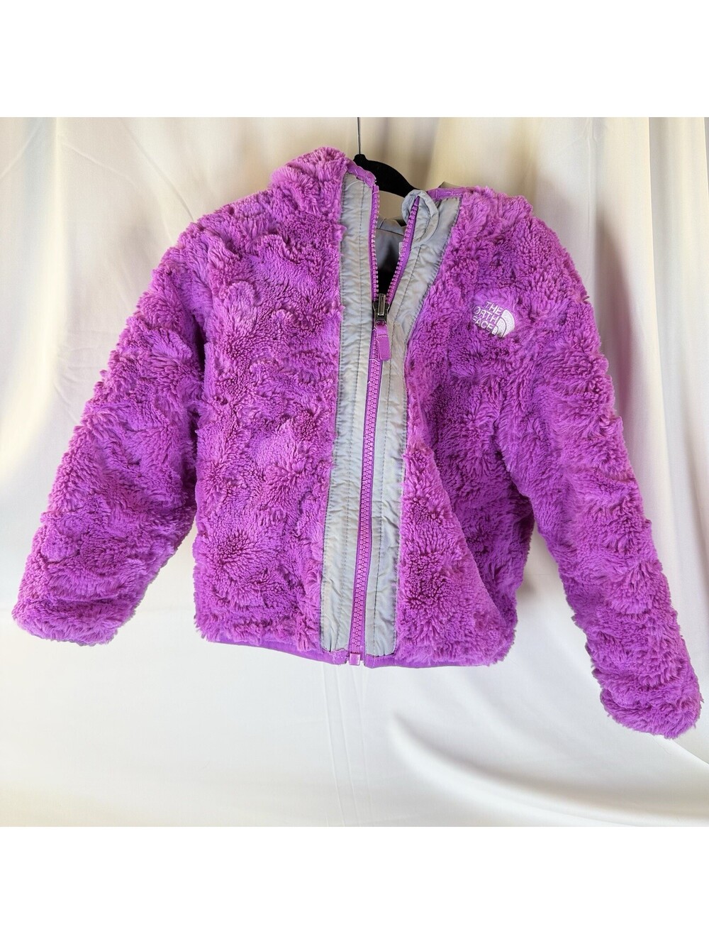 The North Face Girls’ Reversible Shasta Short Parka Deep Mulberry Gray XS/S